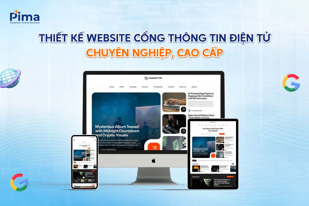 Thiết kế website cổng thông tin điện tử uy tín, chuyên nghiệp