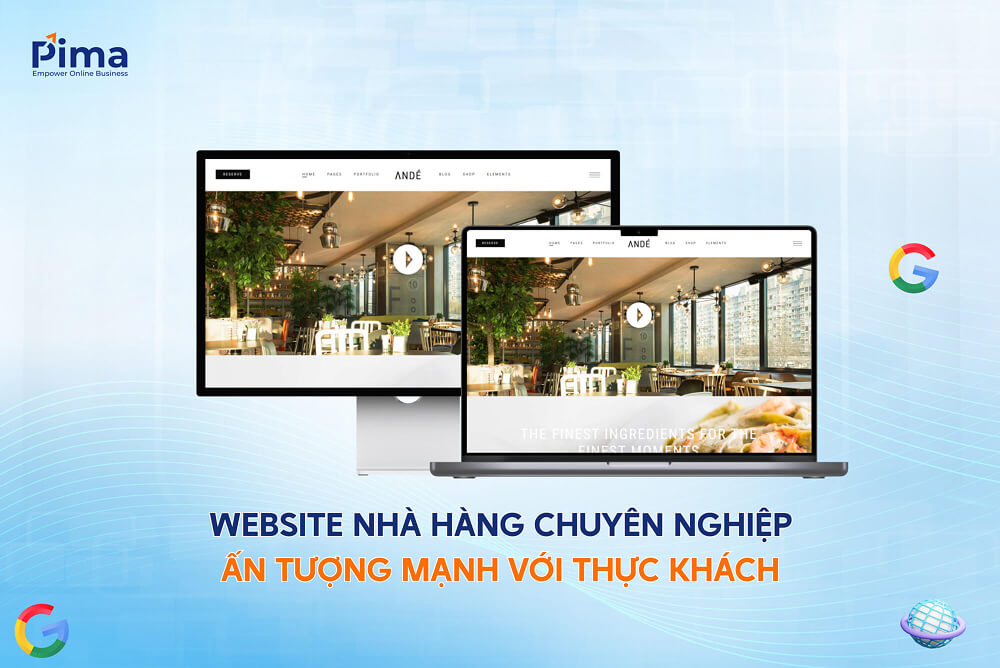 Thiết kế website nhà hàng sang trọng, nâng tầm đẳng cấp dịch vụ