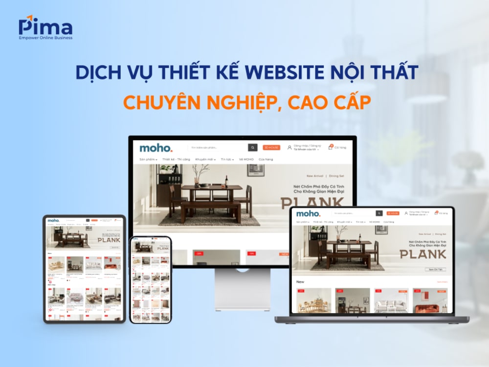 Thiết kế website nội thất chuyên nghiệp, chuẩn SEO Marketing