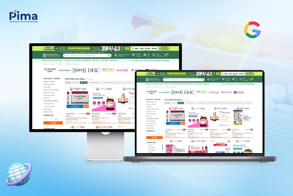 Thiết kế website thực phẩm chức năng tạo dấu ấn không thể quên