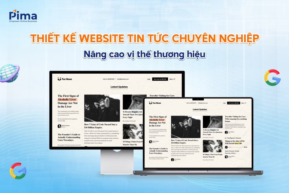 Thiết kế website tin tức, báo điện tử uy tín và chuyên nghiệp