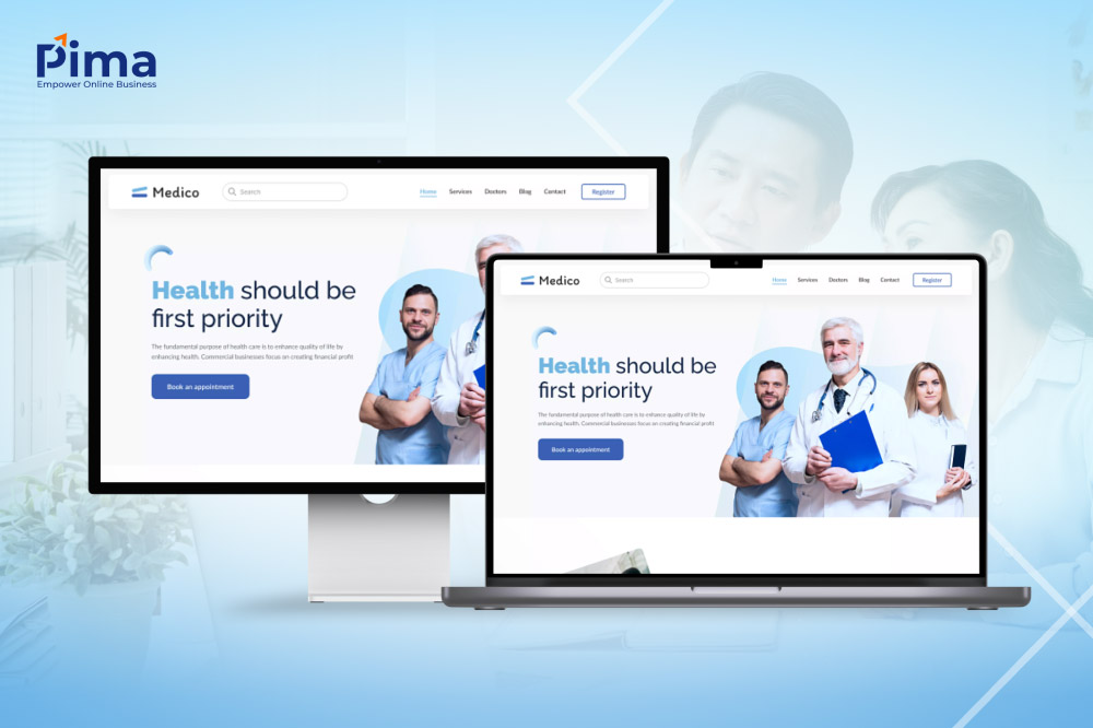 Thiết kế website y tế cao cấp, hiện đại