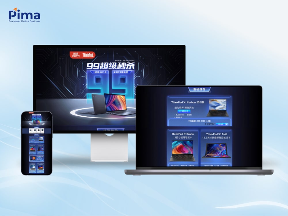 Giao diện trang web máy tính bắt mắt giúp thu hút khách hàng nhanh chóng Thiết kế website bán máy tính góp phần thúc đẩy doanh thu tăng trưởng