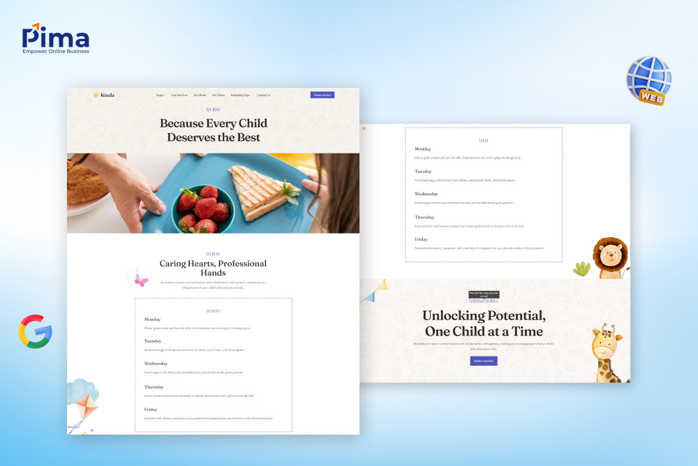 Chế độ dinh dưỡng của trường mầm non ảnh hưởng đến sức khỏe, thể trạng của bé về sau