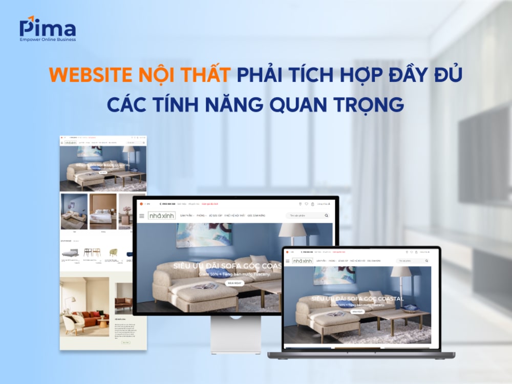 Thiết kế website nội thất cần tích hợp các module quan trọng trên trang