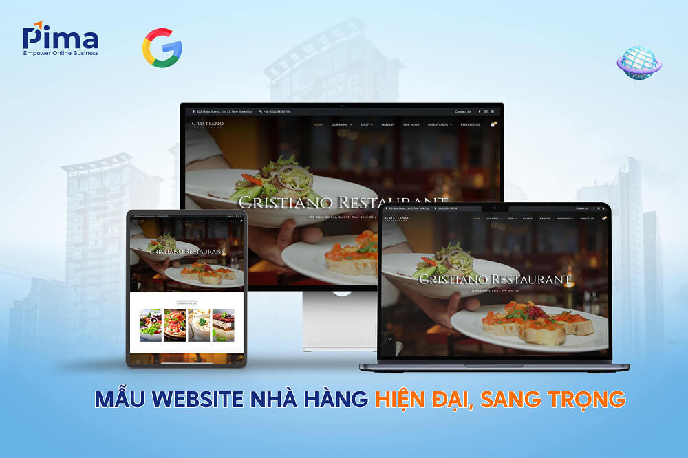 Website được thiết kế với nhiều tính năng cao cấp