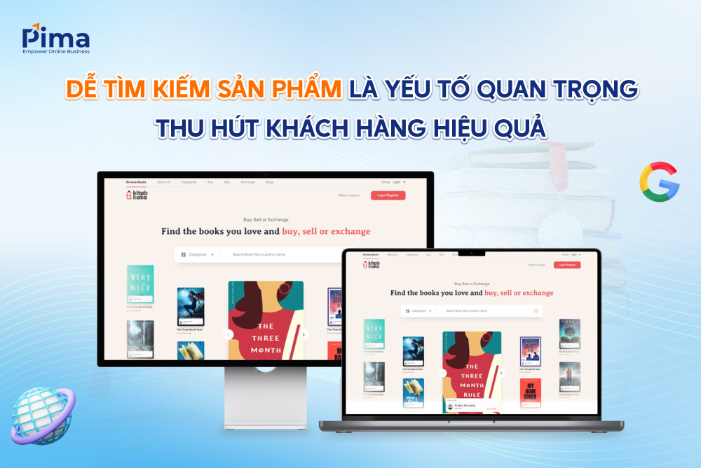 Tìm kiếm sản phẩm dễ dàng giúp thu hút khách hàng nhanh chóng