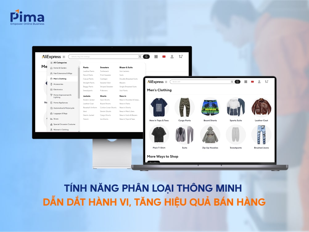 Phân loại sản phẩm hỗ trợ người dùng tìm kiếm mặt hàng nhanh chóng Phân loại sản phẩm hỗ trợ người dùng tìm kiếm mặt hàng nhanh chóng
