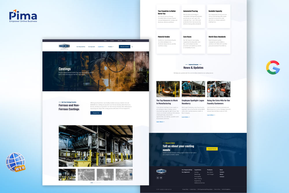 Trang giới thiệu nêu bật tầm nhìn, sứ mệnh của doanh nghiệp Trang giới thiệu nêu bật tầm nhìn, sứ mệnh của doanh nghiệp