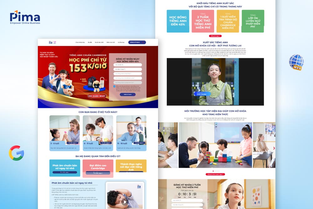 Trang giới thiệu giúp khách hàng hiểu rõ hơn về doanh nghiệp