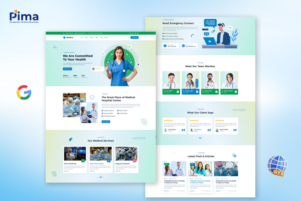 Trang giới thiệu cập nhật chi tiết các thông tin quan trọng liên quan tới bệnh viện