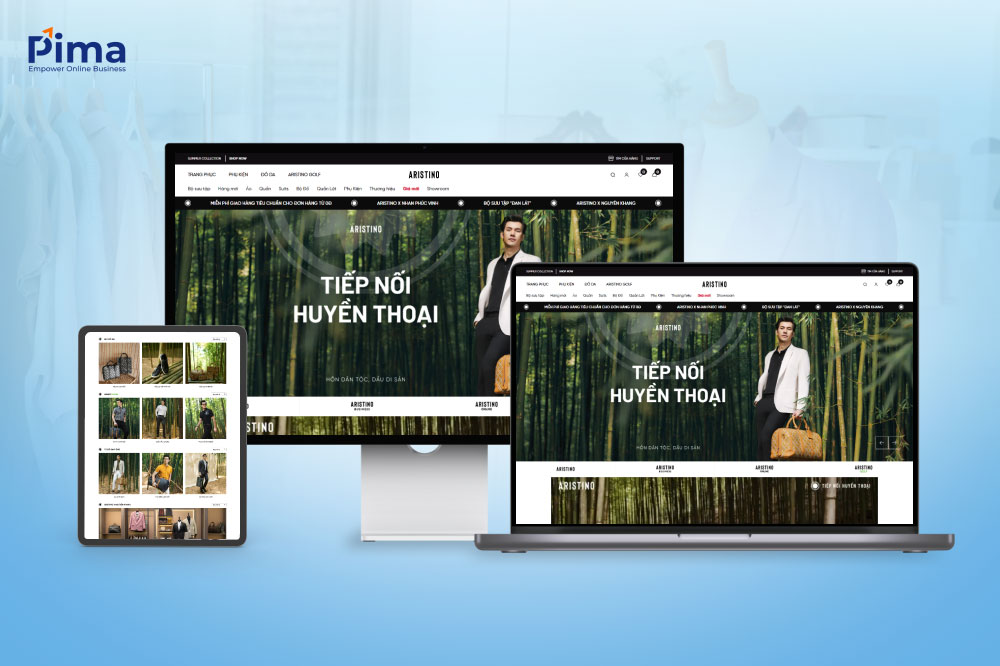 Trang web thời trang thương hiệu cao cấp, chuyên nghiệp