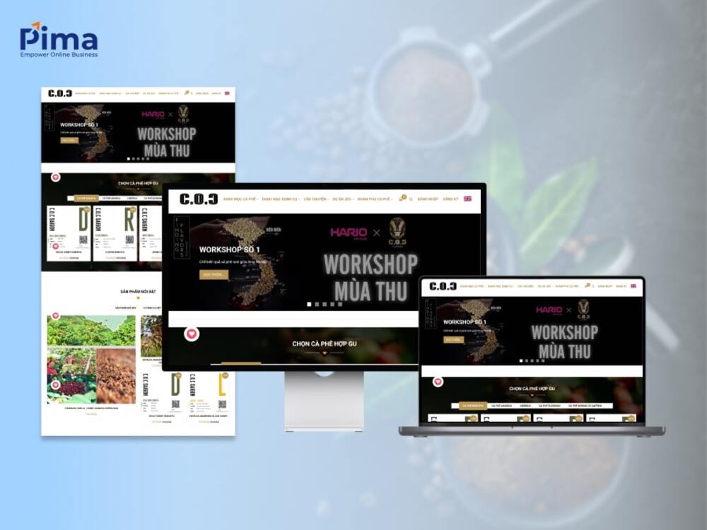 Mẫu website quán cà phê chuẩn SEO marketing Mẫu website quán cà phê chuẩn SEO marketing