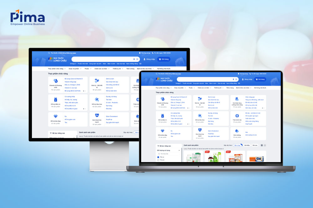 Website được thiết kế với bố cục gọn gàng