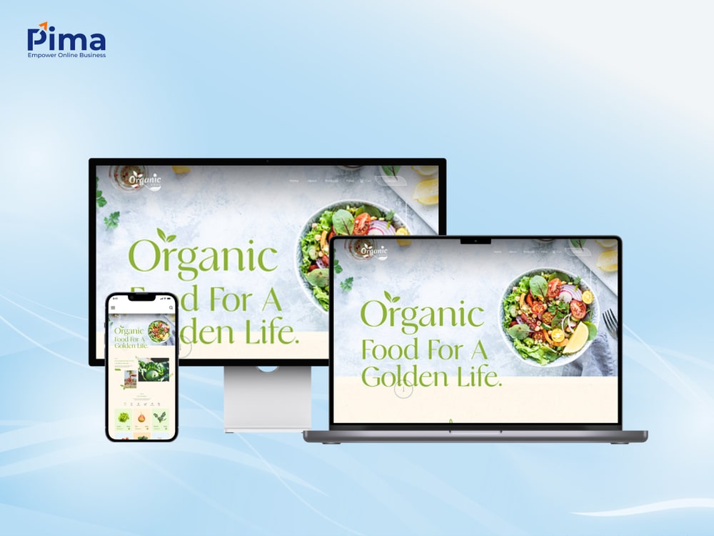 Mẫu website bán rau củ tinh gọn, bắt mắt