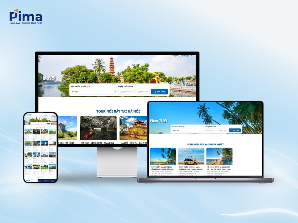 Mẫu website chú trọng màu xanh da trời nhẹ nhàng, tinh tế Mẫu website chú trọng màu xanh da trời nhẹ nhàng, tinh tế