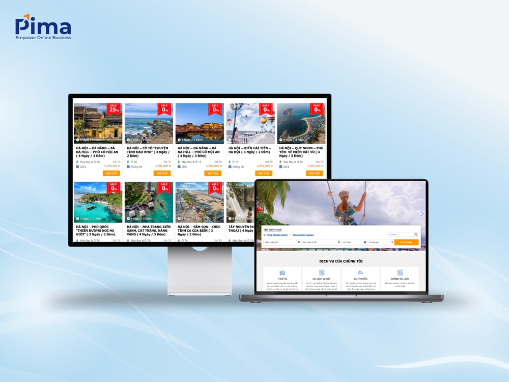 Mẫu website thương hiệu của công ty du lịch, lữ hành Mẫu website thương hiệu của công ty du lịch, lữ hành