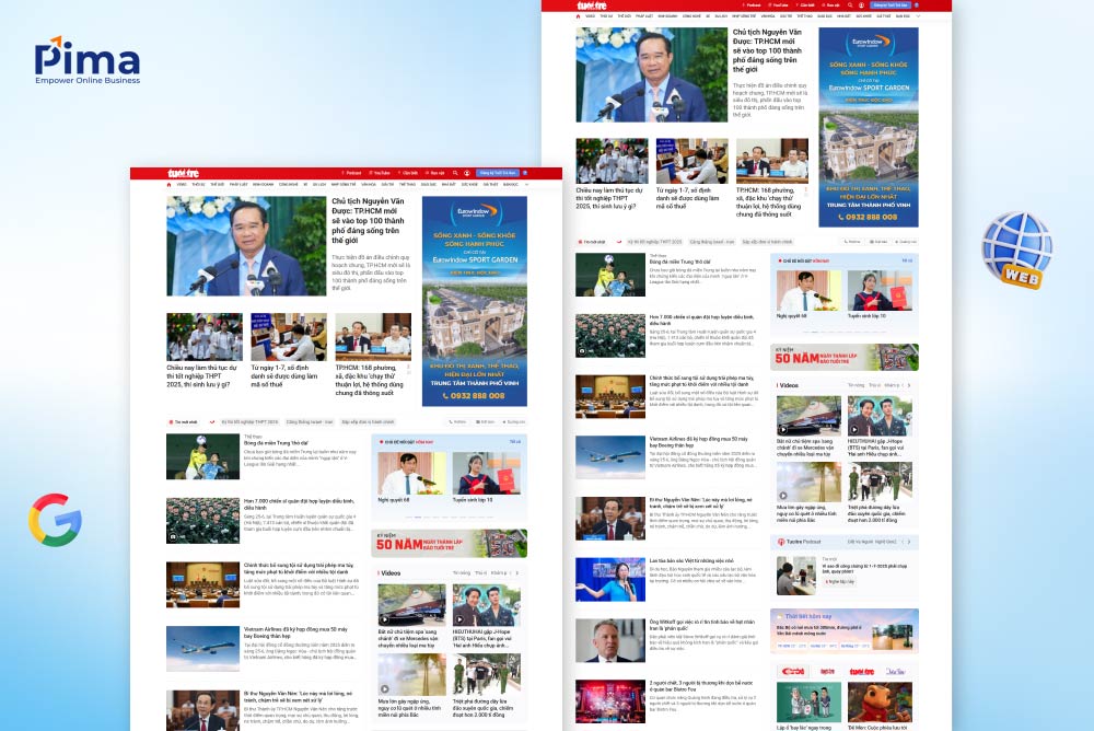 Website tin tức, báo điện tử đẹp mắt thu hút nhiều độc giả quan tâm