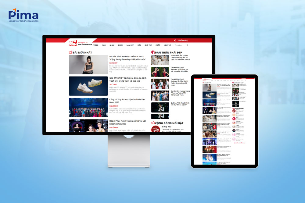 Trang web tin tức thường xuyên cập nhật nội dung mới nhất cho độc giả