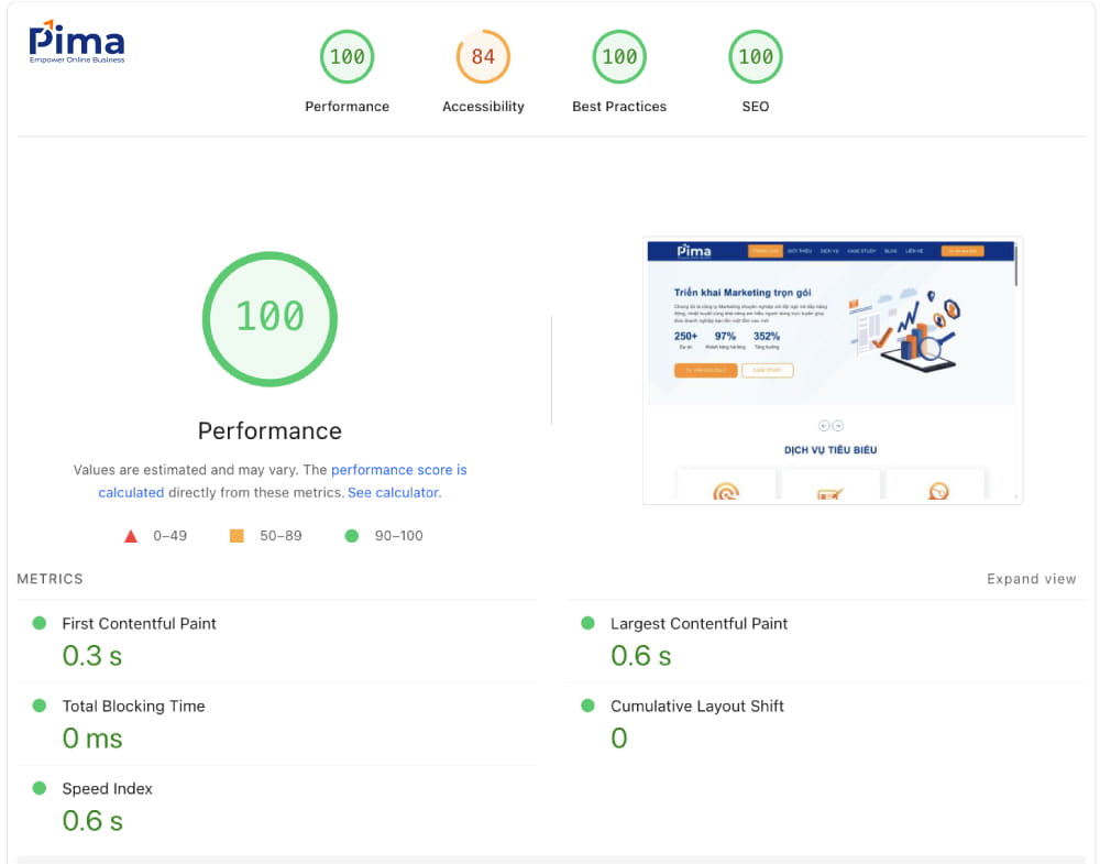 Công cụ PageSpeed Insights đo tốc độ tải trang và trải nghiệm người dùng