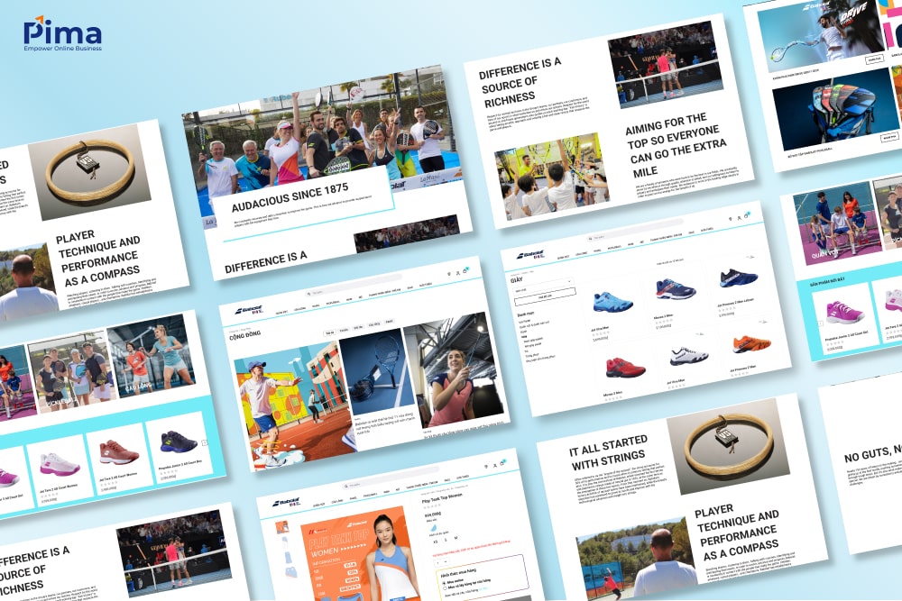 Nâng cấp giao diện website bán hàng cho Babolat Việt Nam