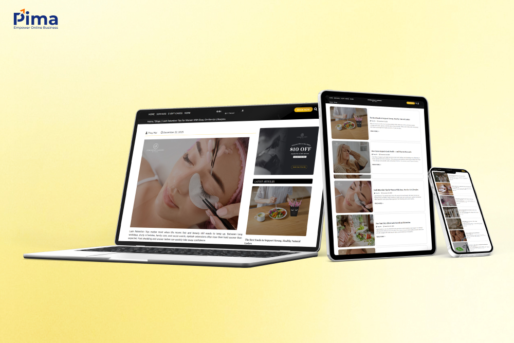 GorgeousLashesByThuy – Website ngành làm đẹp phong cách & hiện đại