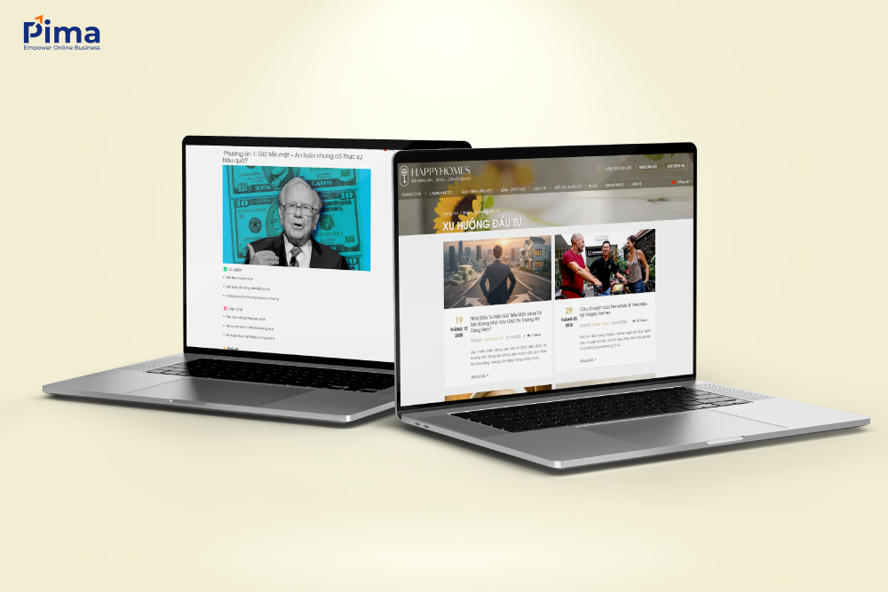 Happy Homes – Website dịch vụ lưu trú và bất động sản