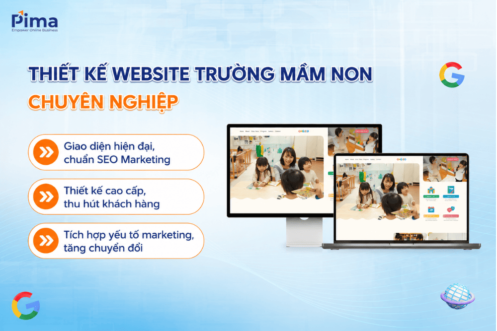 Thiết kế website trường mầm non chuyên nghiệp, chuẩn SEO Marketing Thiết kế website trường mầm non chuyên nghiệp, chuẩn SEO Marketing